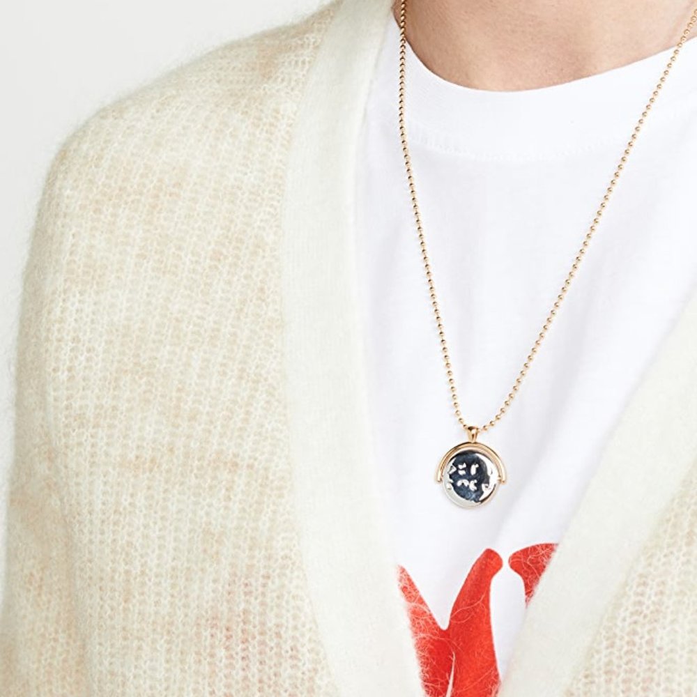 🔮 NWOT Spinning Optical Illusion Necklace